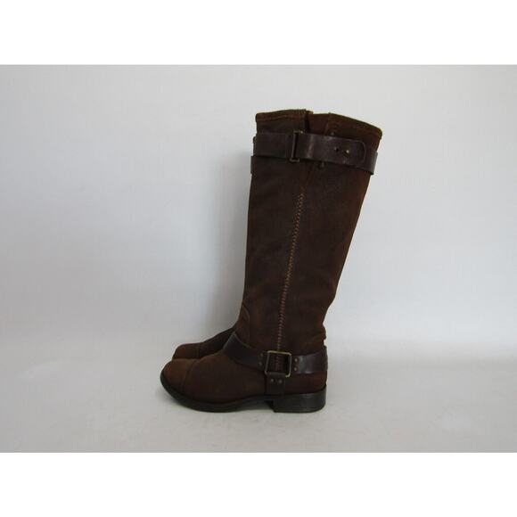 UGG Womens Size 7.5 M Brown Suede Harness Knee High Fashion Boots